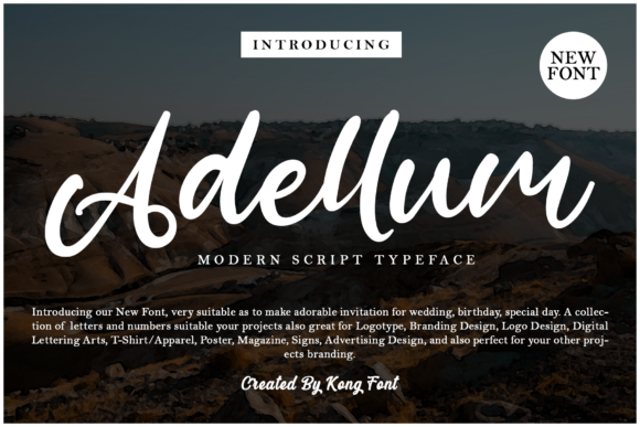 Adellum: A Playful Handwritten Script Font for Makers