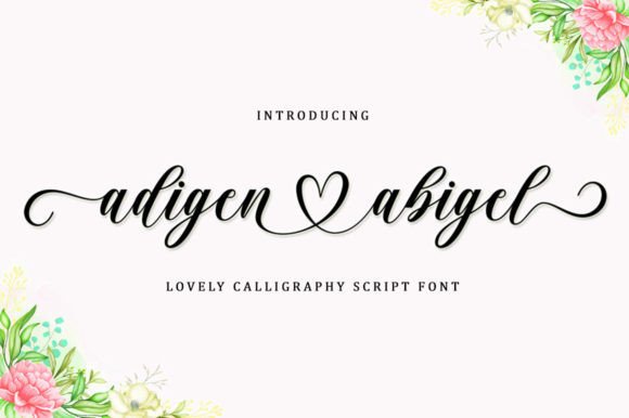 Adigen Abigel: A Cute & Elegant Script Handwritten Font for Small Business Branding
