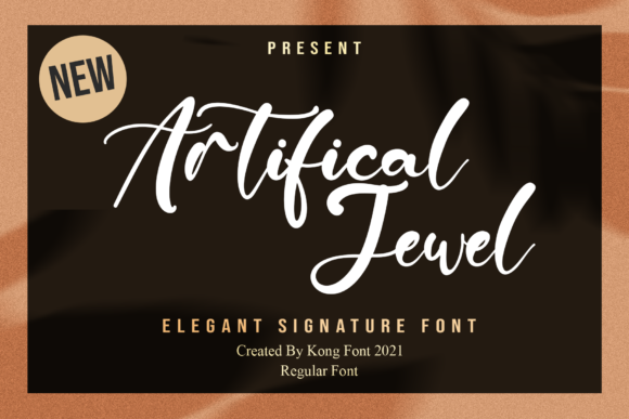 Artificial Jewel Font for Handmade Branding That Feels Warm & Intentional