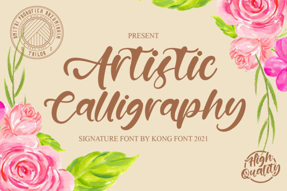 Artistic Calligraphy Font for Handmade Brand Identity