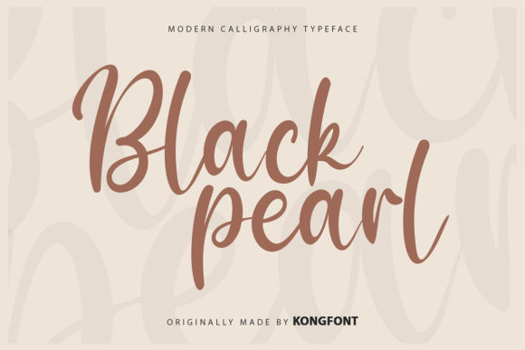 Black Pearls Font: Playful Handwritten Script for Small Business Branding