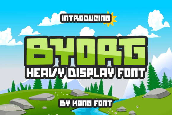 Byorg: A Playful Handwritten Script Font for Makers