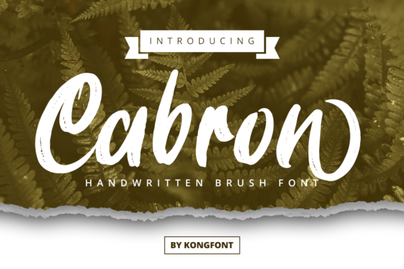 Cabron: A Playful Handwritten Script Font for Digital Brands