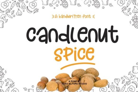 Candlenut Spice: A Handwritten Font for Editorial Charm
