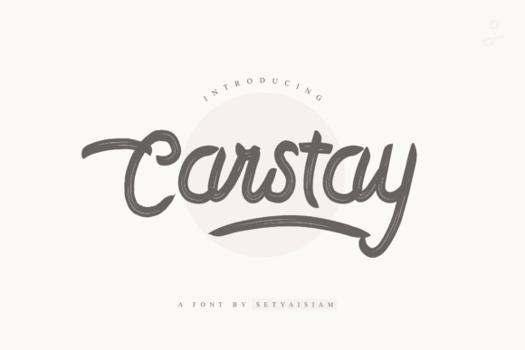Carstay: A Delicate Brushed Script Font for Digital Branding