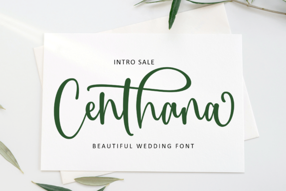 Centhana: Elegant Script Font for Branding & Promotional Design