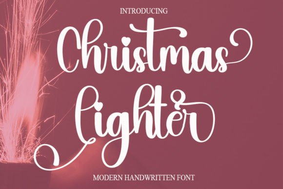 Christmas Lighter Font for Warm, Human Campaign Visuals