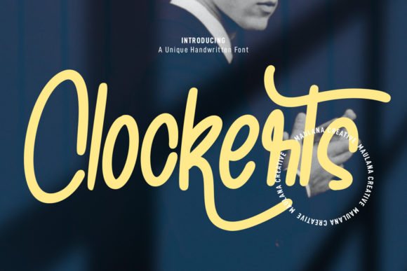 Clockerts: A Modern Script Font for Brand-Forward Campaigns