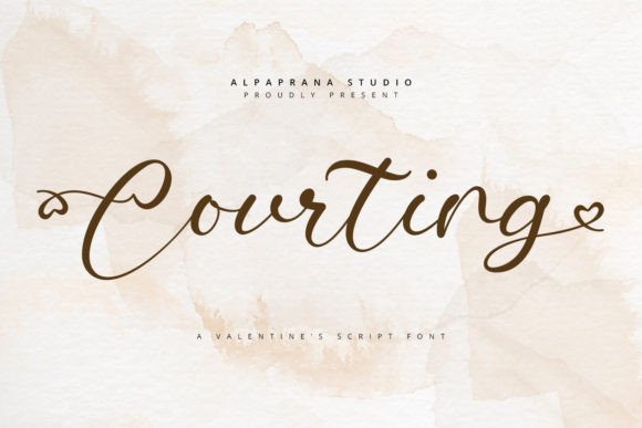 Courting Script Font for Romantic & Modern Branding