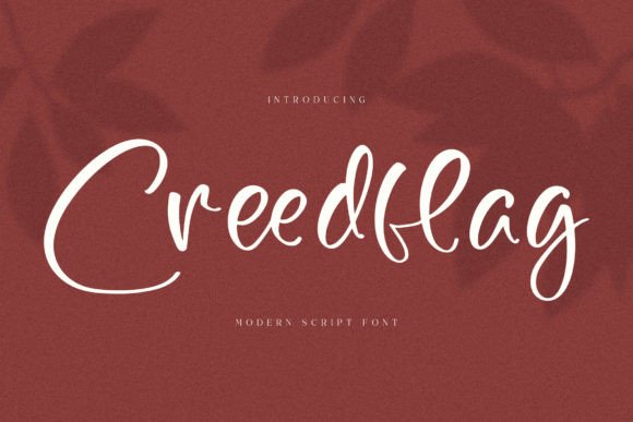 Creedflag: Modern Script Font for Small Business Branding