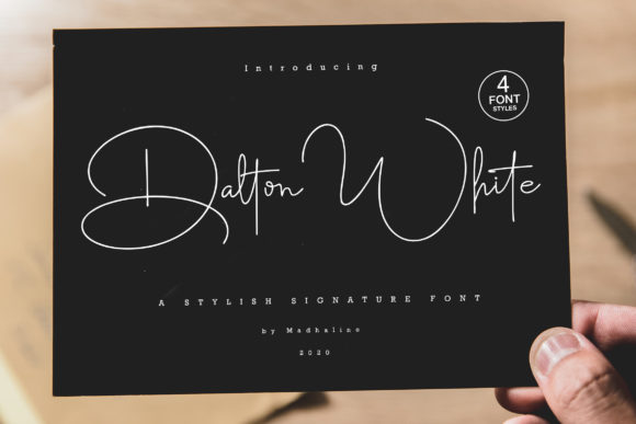 Dalton White: A Modern Script Font for Thoughtful Editorial Design