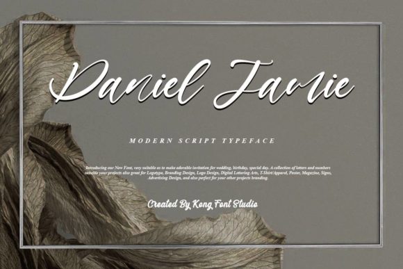 Daniel Jamie Script Font for Editorial Design