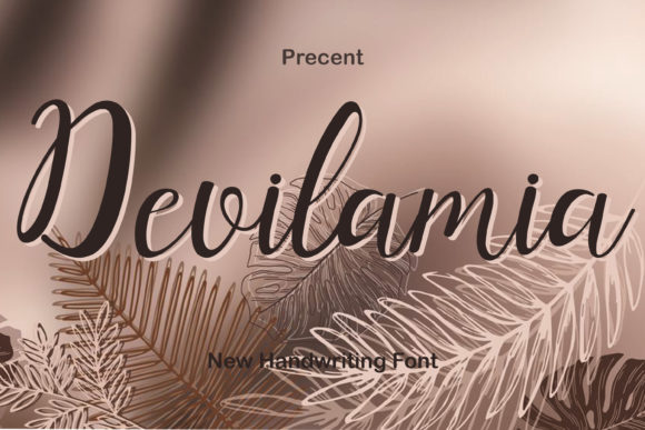 Devilamia: A Delicate Script Font for Thoughtful Editorial Design
