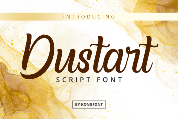 Dustart: A Playful Handwritten Script Font for Creative Projects