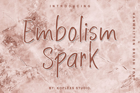 Embolism Spark: A Natural Script Font for Small Business Branding