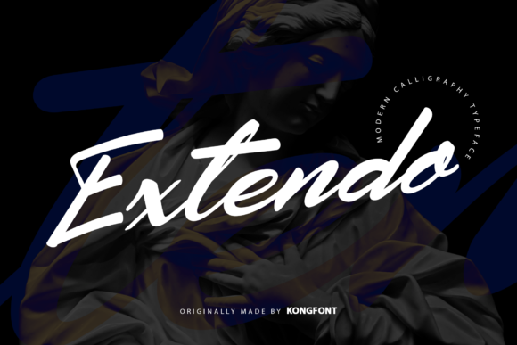 Extendo: A Playful Handwritten Script Font for Editorial Design