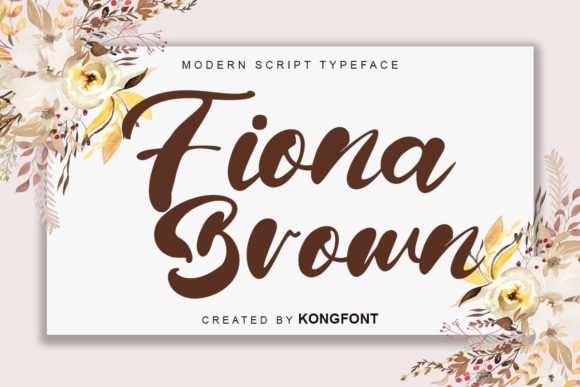 Fiona Brown Script Font for Playful Branding