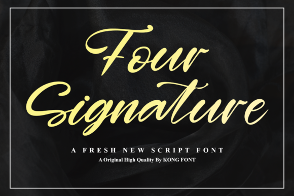 Four Signature Font for Polished, Playful Branding