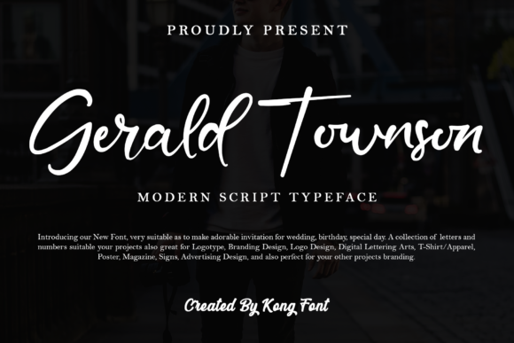Gerald Townson: A Modern Handwritten Script Font for Thoughtful Design
