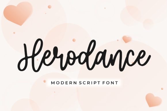 Herodance: A Modern Asymmetrical Script Font for Distinct Brand Moments