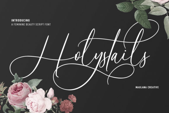 Holystails Script Font for Handmade Brands