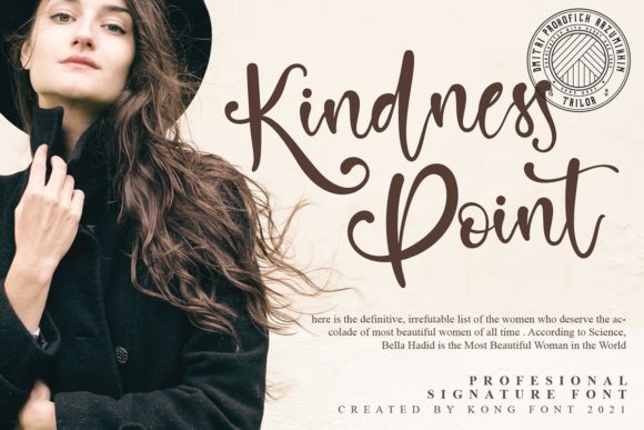 Kindness Point Font for Handmade Labels & Printable Designs