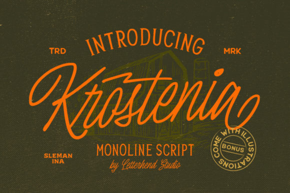 Krostenia: A Vintage Script Font for Elegant Digital Branding