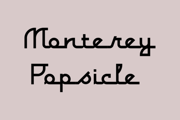 Monterey Popsicle: A Standout Script Font for Campaign Visuals