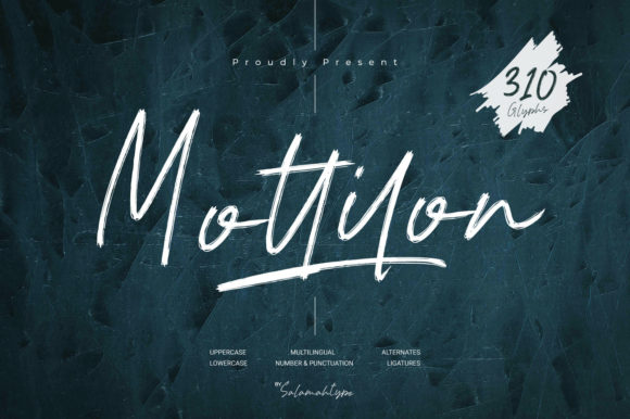 Mottilon Script Handwritten Font for Makers