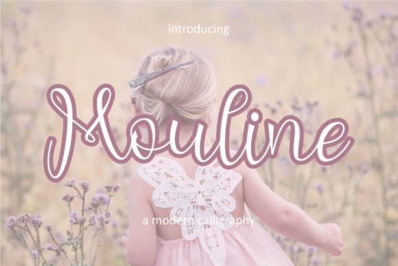 Mouline Script Font for Small Business Branding