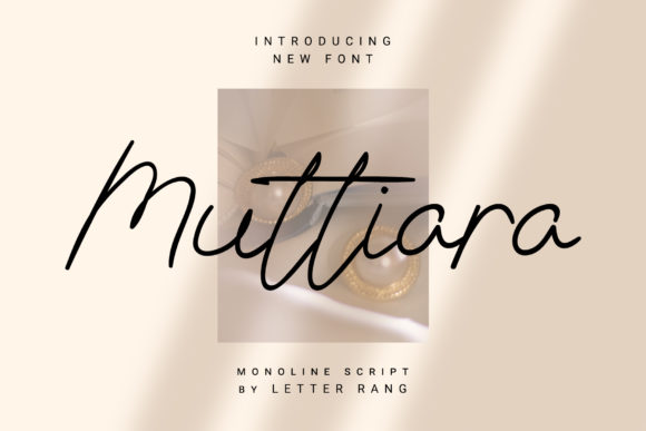 Muttiara Script Font for Handmade Creators