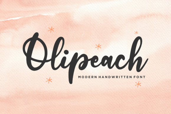 Olipeach Script Font for Playful Brand Identity Design