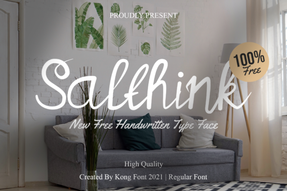 Salthink: A Playful Handwritten Script Font for Makers