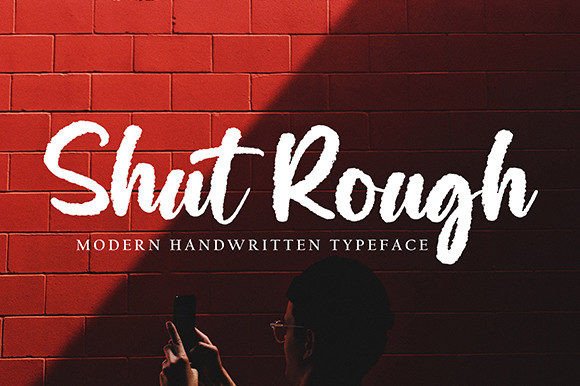 Shut Rough: A Bold Script Handwritten Font for Digital Branding