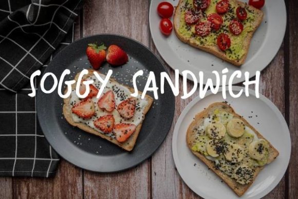 Soggy Sandwich: A Modern Script Font for Thoughtful Editorial Design