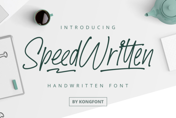 Speed Written Font: A Playful Script for Crafters and Designers
