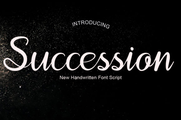 Succession Script Handwritten Font for Makers
