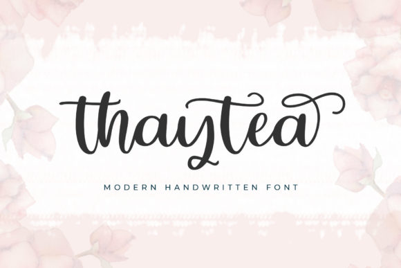 Thaytea: A Stylish and Delicate Script Font for Elegant Branding