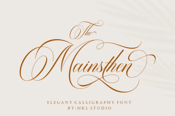 The Mainsthen: A Premium Script Handwritten Font for Elegant Digital Branding
