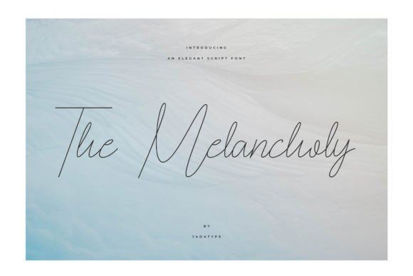 The Melancholy Script Font for Elegant Handmade Design