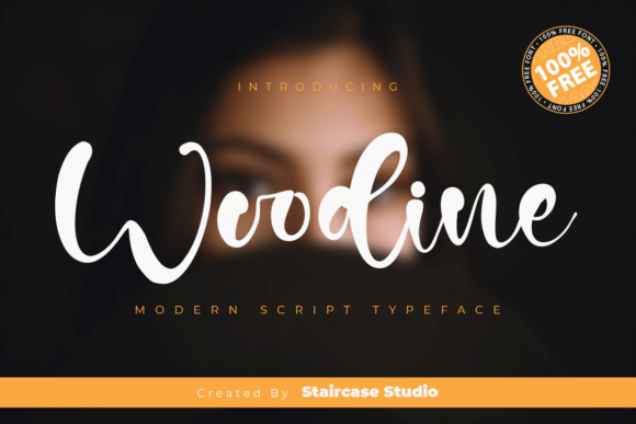 Woodine: A Delicate Script Font for Editorial Design
